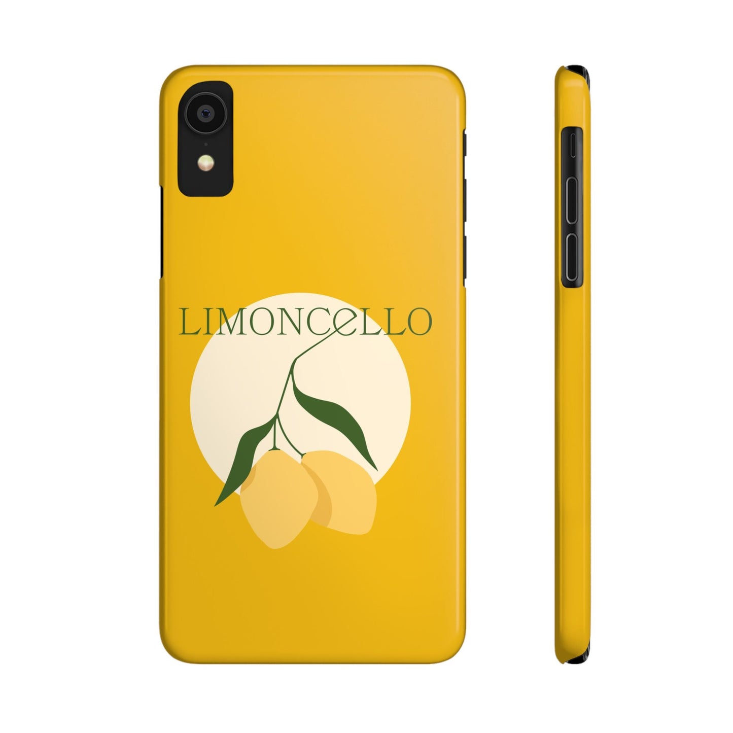 Italian Limoncello Yellow Slim Phone Cases with Lemons, Case-Mate IPHONE16 and all sizes