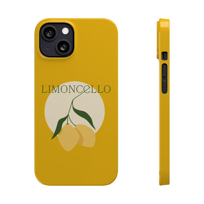 Italian Limoncello Yellow Slim Phone Cases with Lemons, Case-Mate IPHONE16 and all sizes